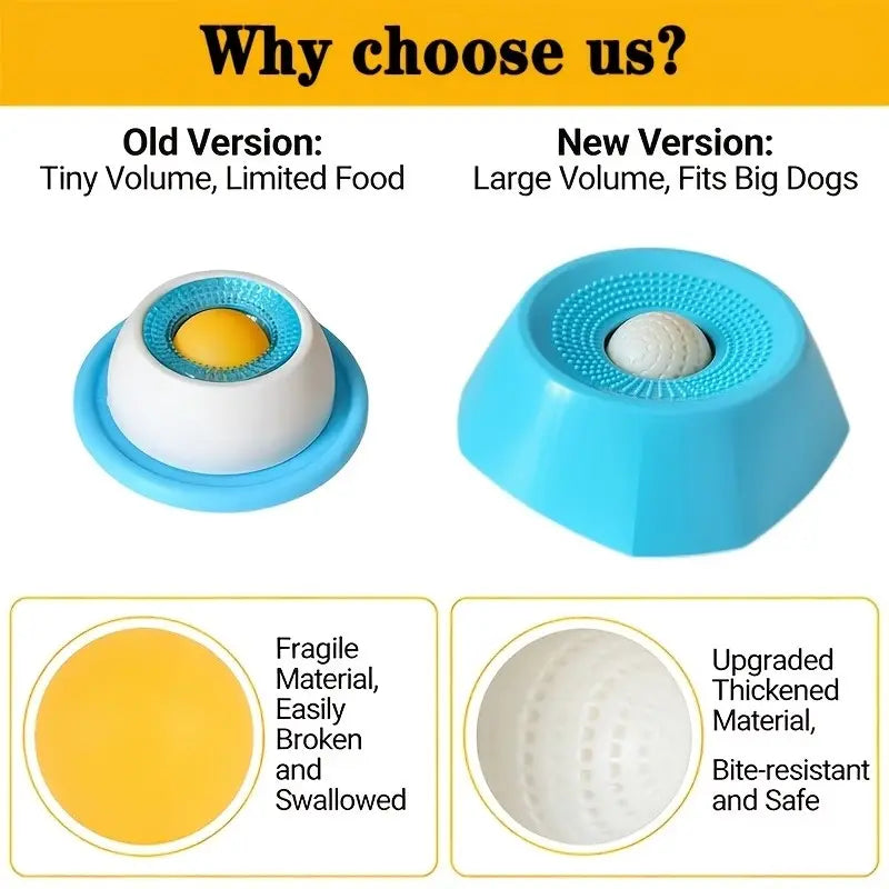 Pet Licking Mat for Teeth Care, Slow Feeder Pad for Dogs & Cats, Slow Feeder Bowl
