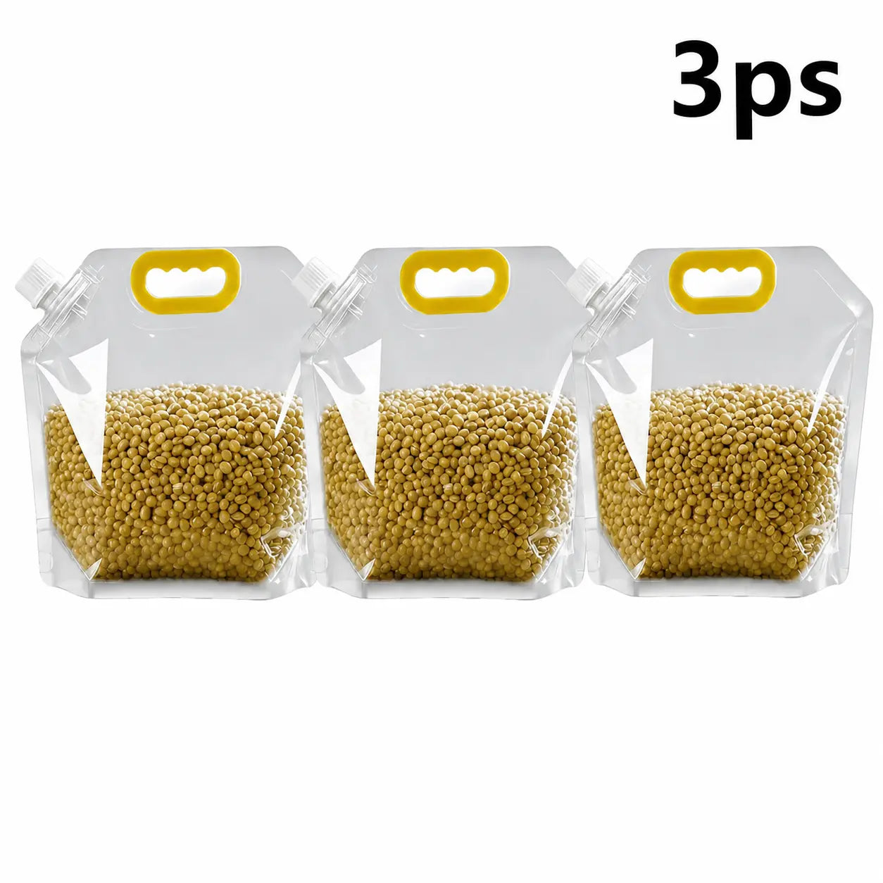 MREGB 5 Pack Reusable Food Sealed Bags. Leak Proof & Moisture Resistant Pet Feeding Containers for Dog and Cat. Eco-Friendly Liquid Safe Storage Pouches to Prevent Spillage. Perfect for Kibble and Treats.