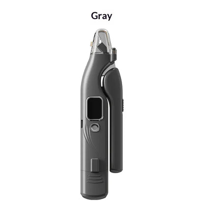 2-In-1 Dog & Cat Nail Clipper and Grinder with LED Light, Low-Noise Electric Pet Nail Trimmer, Safety Lock & Nail Catcher, USB-C Rechargeable, 3 Grinding Ports for Cats & Small to Medium Dogs Tools Grooming