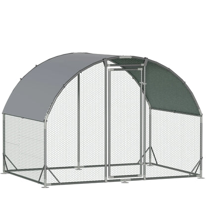 Large Metal Chicken Coop Dome Roof, Chicken Pen with Water-Resident and Anti-Uv Cover, Chicken Duck Rabbit Outdoor