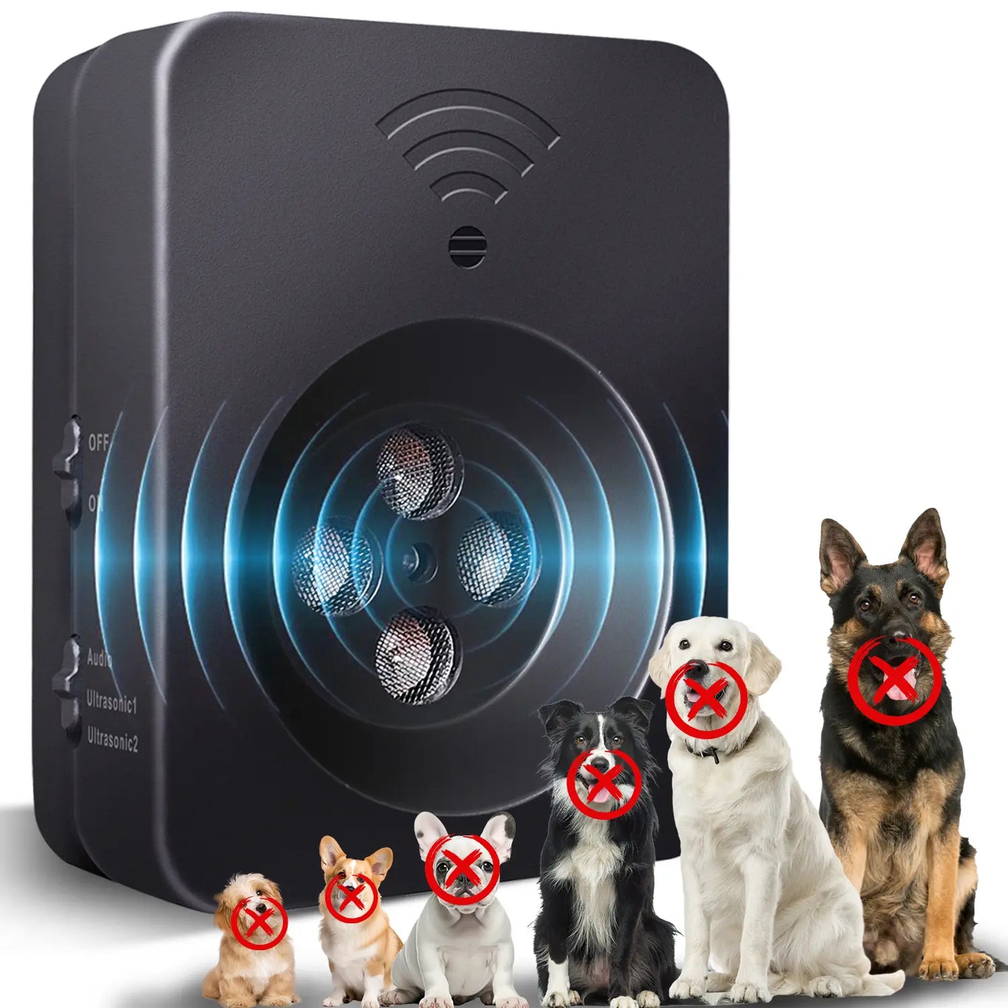Anti Barking Device for Dogs Long Range 50Ft, Stop Dog Barks，Dog Barking Stopper, Bark Box, Barking Control Devices for Dog Training in Outdoor/Indoor