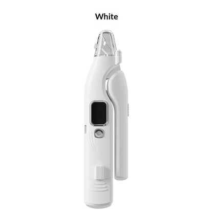 2-In-1 Dog & Cat Nail Clipper and Grinder with LED Light, Low-Noise Electric Pet Nail Trimmer, Safety Lock & Nail Catcher, USB-C Rechargeable, 3 Grinding Ports for Cats & Small to Medium Dogs Tools Grooming