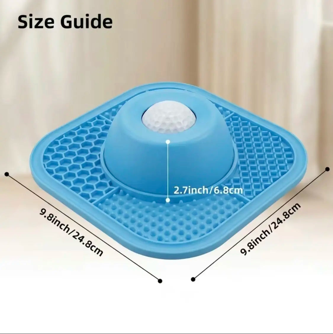 Slow Feeder Dog Bowls for Liquid Treat, Anti-Slip 【Entertained Ball-In】 Bone Broth Dog Lick Bowl, 3/4 Cup Yogurt Pup Lick Toy for Large Medium Small Breeds Dietary Supplement/Post-Op Nutrition Pet Stuff Dogaccessories