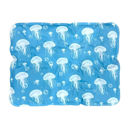 Large Thick Pet Ice Pad, Summer Cooling Mat for Cats, Waterproof Bite-Resistant, Leak-Proof, Anti-Sweat, Ideal for Hot Weather Relief, Home