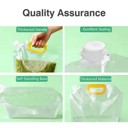 MREGB 5 Pack Reusable Food Sealed Bags. Leak Proof & Moisture Resistant Pet Feeding Containers for Dog and Cat. Eco-Friendly Liquid Safe Storage Pouches to Prevent Spillage. Perfect for Kibble and Treats.