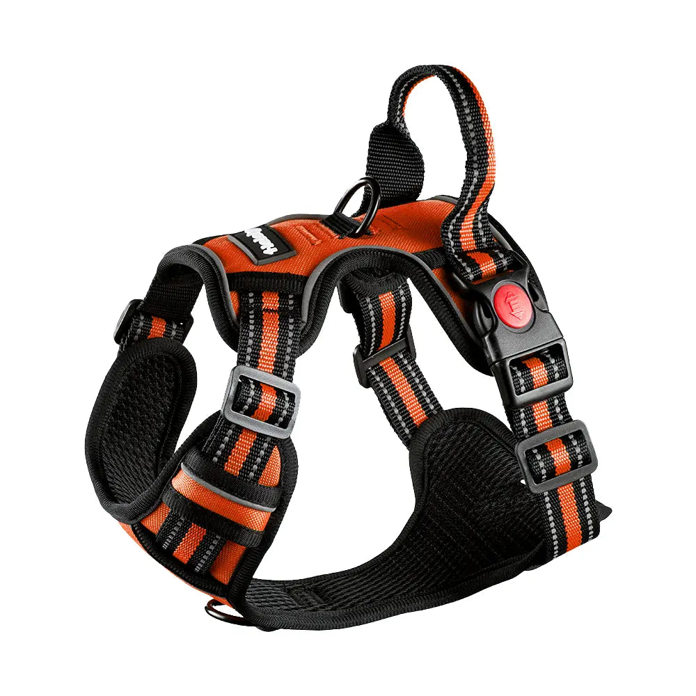 Dog Vest Harness & Leash Set for Medium Large Dogs - 3-Sec Quick Fit, Escape-Proof, Adjustable 3-In-1 Walking Kit with Padded Comfort Neck Plate Safe Plush Corduroy Pet Harness New