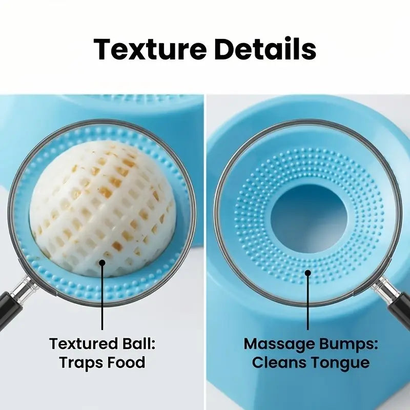 Pet Licking Mat for Teeth Care, Slow Feeder Pad for Dogs & Cats, Slow Feeder Bowl