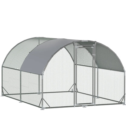 Large Metal Chicken Coop Dome Roof, Chicken Pen with Water-Resident and Anti-Uv Cover, Chicken Duck Rabbit Outdoor