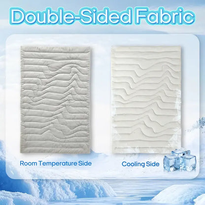 Vagascape Eco-Friendly Gel-Free Cooling Pet Mat for Large Dogs - Nylon & Cotton Geometric Design, Portable Machine-Washable Durable Pad for Hikes & Camping, #Pettok Viral Summer Dog Essential