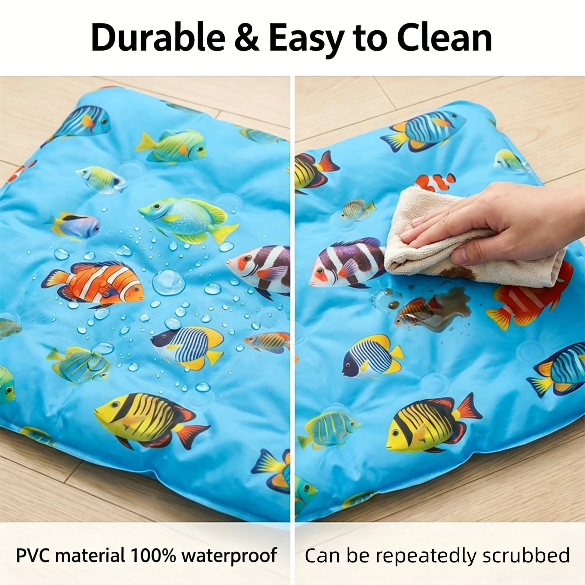 Large Thick Pet Ice Pad, Summer Cooling Mat for Cats, Waterproof Bite-Resistant, Leak-Proof, Anti-Sweat, Ideal for Hot Weather Relief, Home