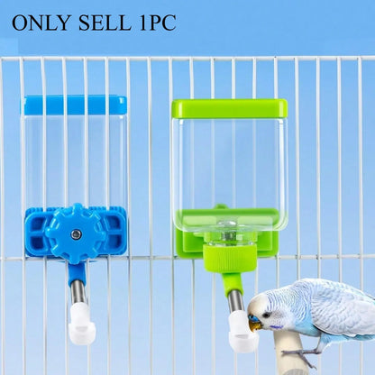 Automatic Bird Watering System, Self-Feeding Device for Small Birds, Cage Accessories, Pigeon Feeder, Cage Mounted Feeder, Parrot Feeder, Bird Feeders, Bird Feeding Tool, Essential Pet Supplies