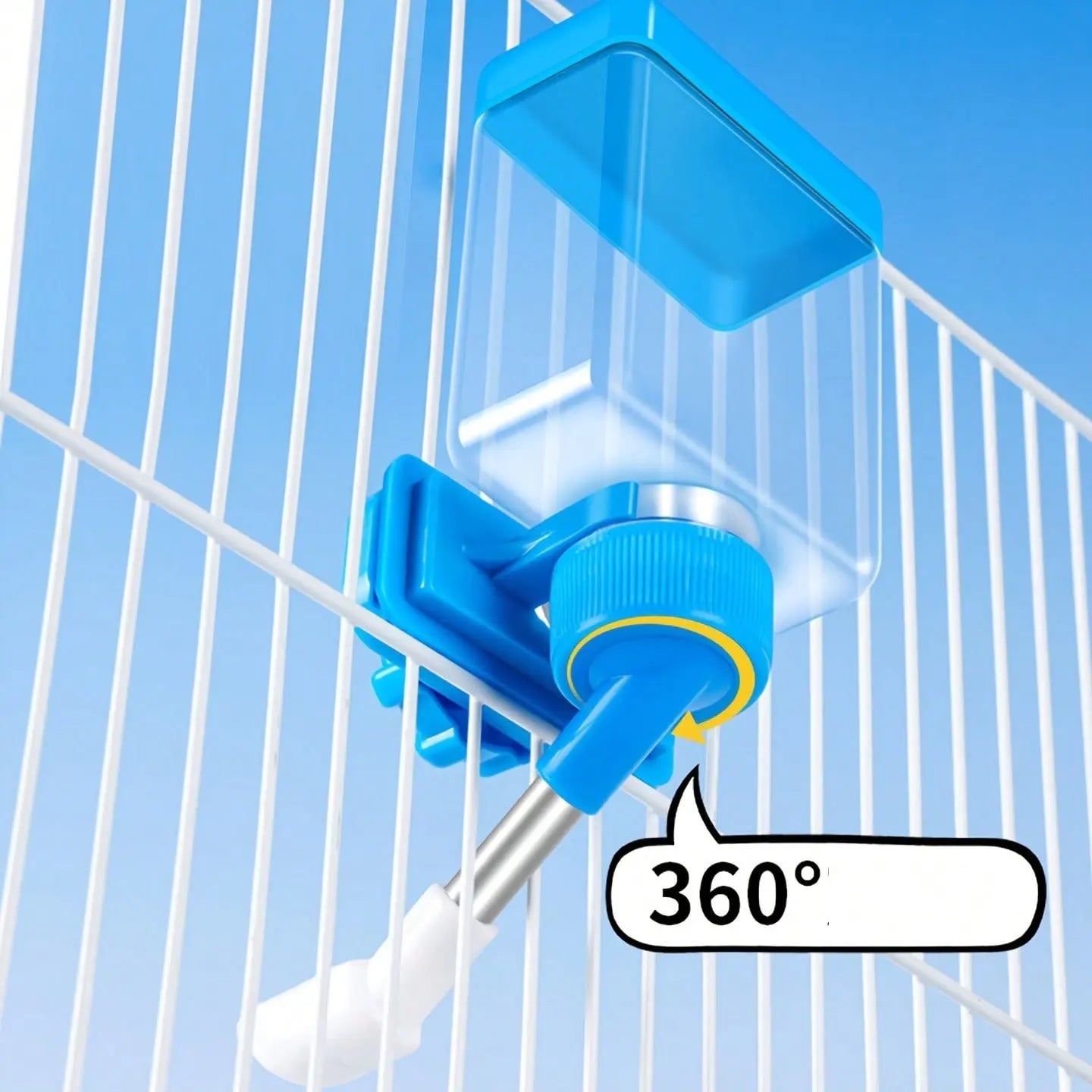 Automatic Bird Watering System, Self-Feeding Device for Small Birds, Cage Accessories, Pigeon Feeder, Cage Mounted Feeder, Parrot Feeder, Bird Feeders, Bird Feeding Tool, Essential Pet Supplies