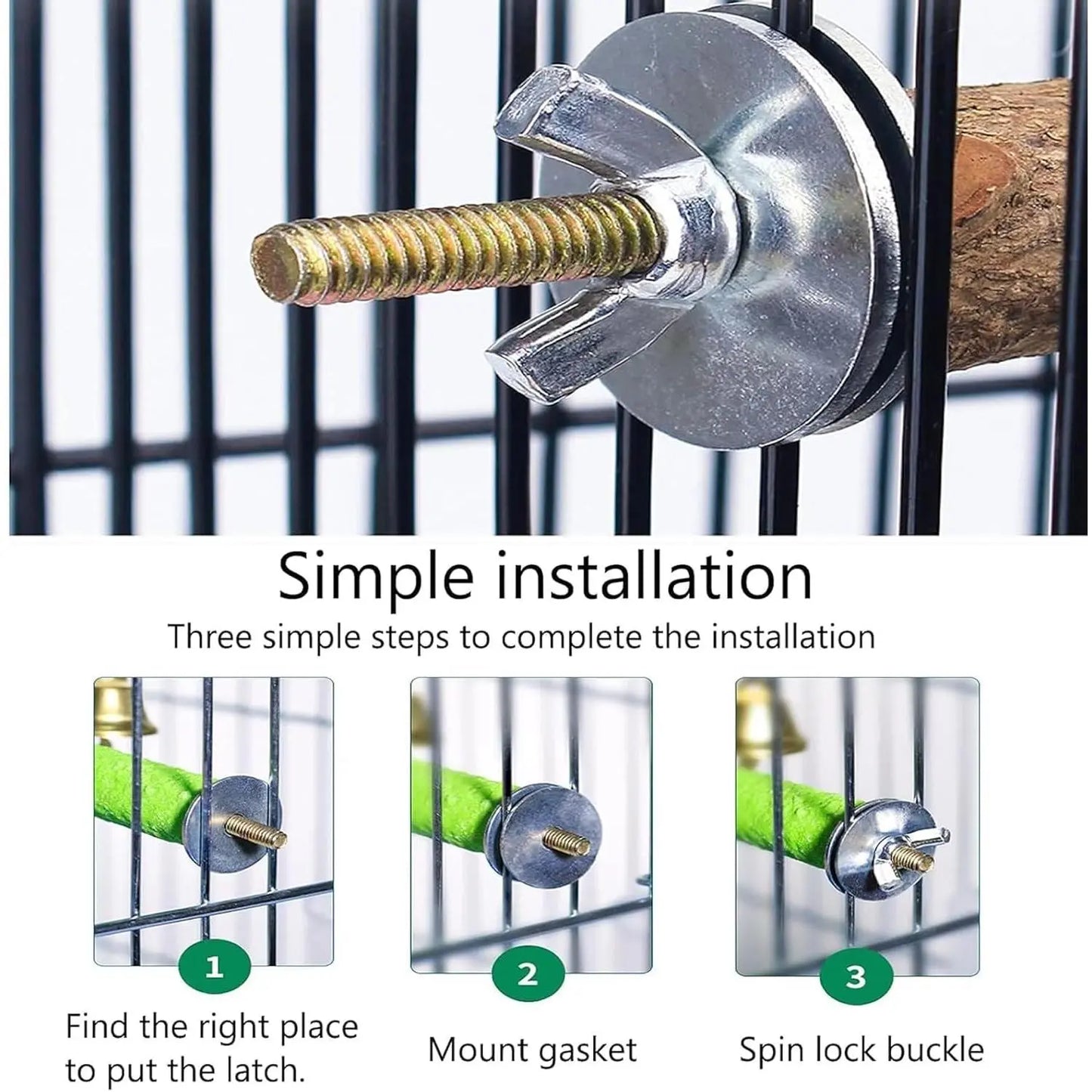 Hamiledy Bird Grinding Perch for Parrots Sand Bird Perches Claw Trim Cage Perches for Parakeets Cockatiels Lovebirds Canaries Green Cheeked Conures and Similarly Sized Birds(8 Pcs 0.78 in Diameter) : Pet Supplies, Waterproof, Interactive Toy