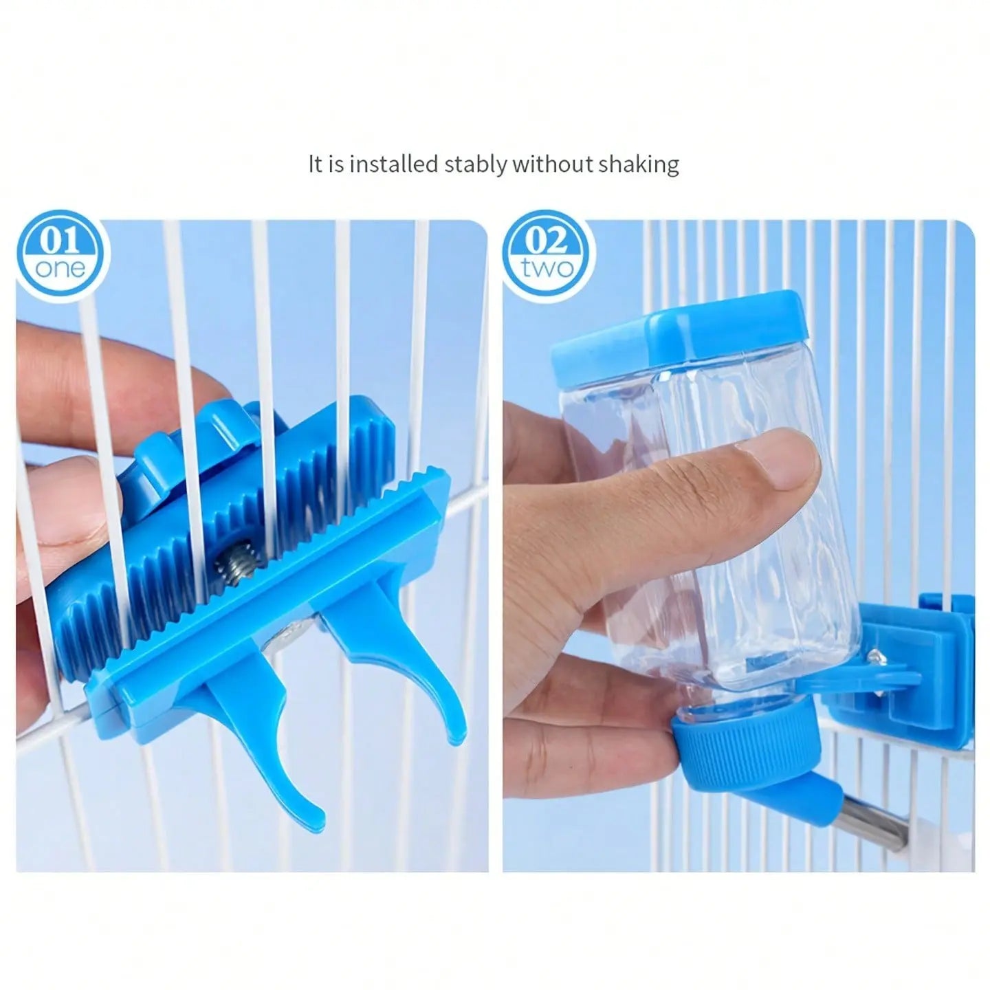 Automatic Bird Watering System, Self-Feeding Device for Small Birds, Cage Accessories, Pigeon Feeder, Cage Mounted Feeder, Parrot Feeder, Bird Feeders, Bird Feeding Tool, Essential Pet Supplies