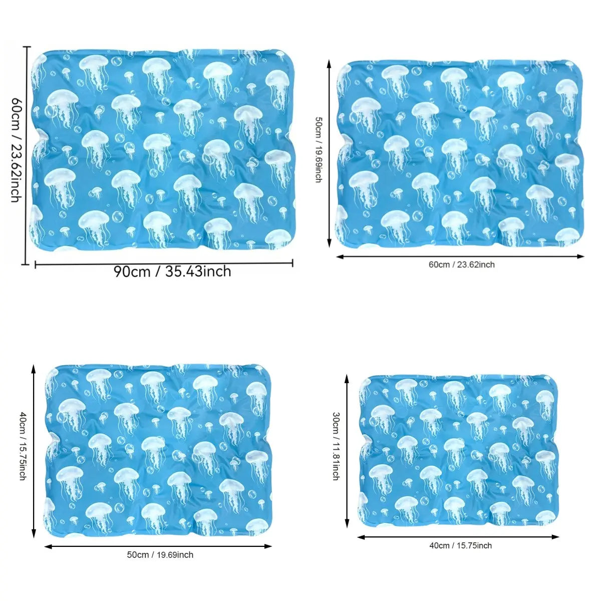 Large Thick Pet Ice Pad, Summer Cooling Mat for Cats, Waterproof Bite-Resistant, Leak-Proof, Anti-Sweat, Ideal for Hot Weather Relief, Home